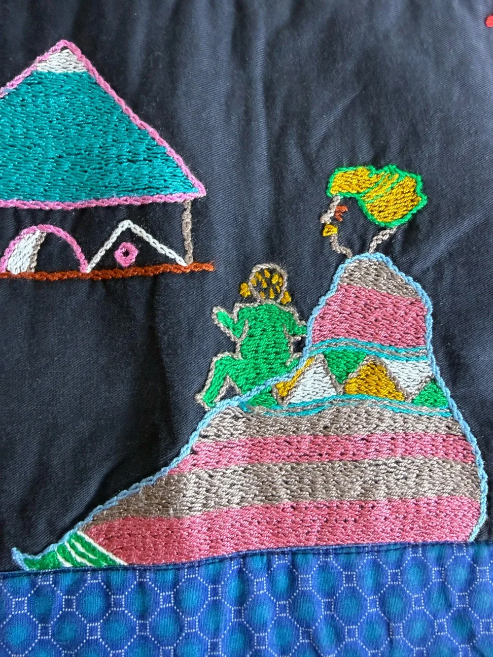 Tsitsikamma Eersterivier Hand Embroidered South African Folk Art Placemats Set 2